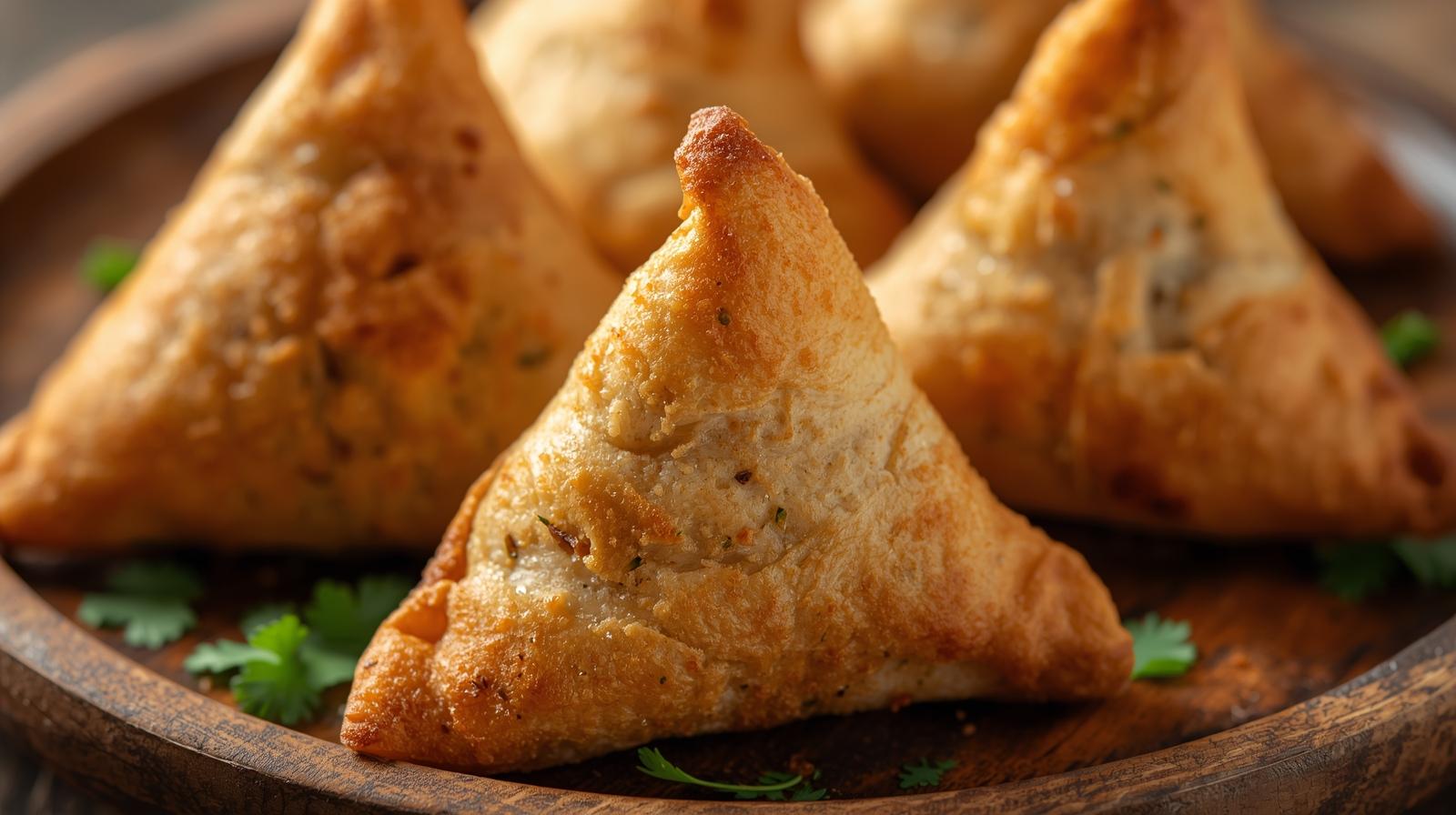 Samosa and Indian appetizers at Jas Indian Cuisine Winnipeg